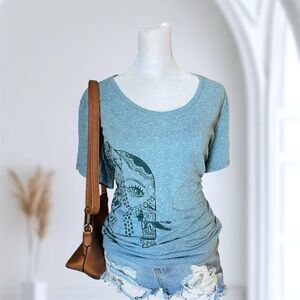 St. John's Bay Blue Graphic Short Sleeve Tee